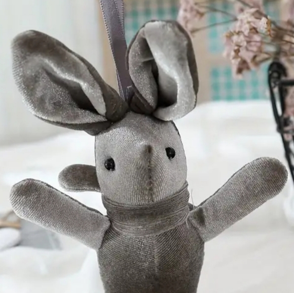 Bundle Free Mini Stuffed Rabbit - Gray - Picture 4 of 4